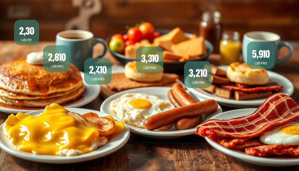 bob evans breakfast calories