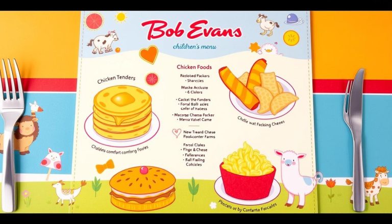 bob evans children's menu