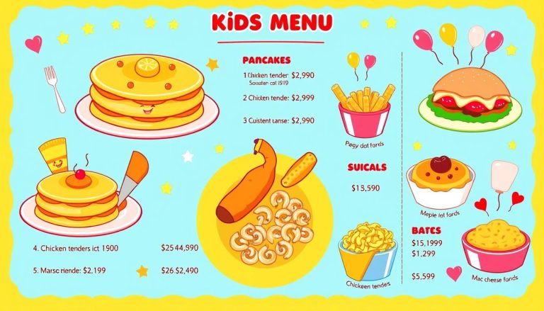 bob evans kids menu