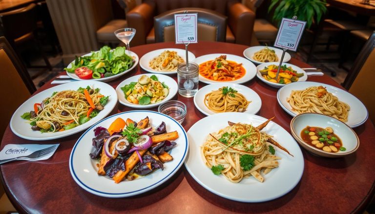 cheesecake factory vegetarian menu