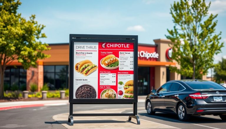 chipotle drive thru menu