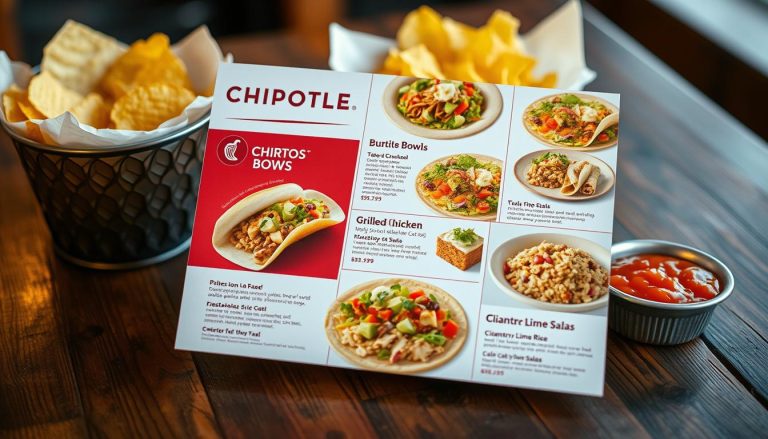 chipotle takeout menu