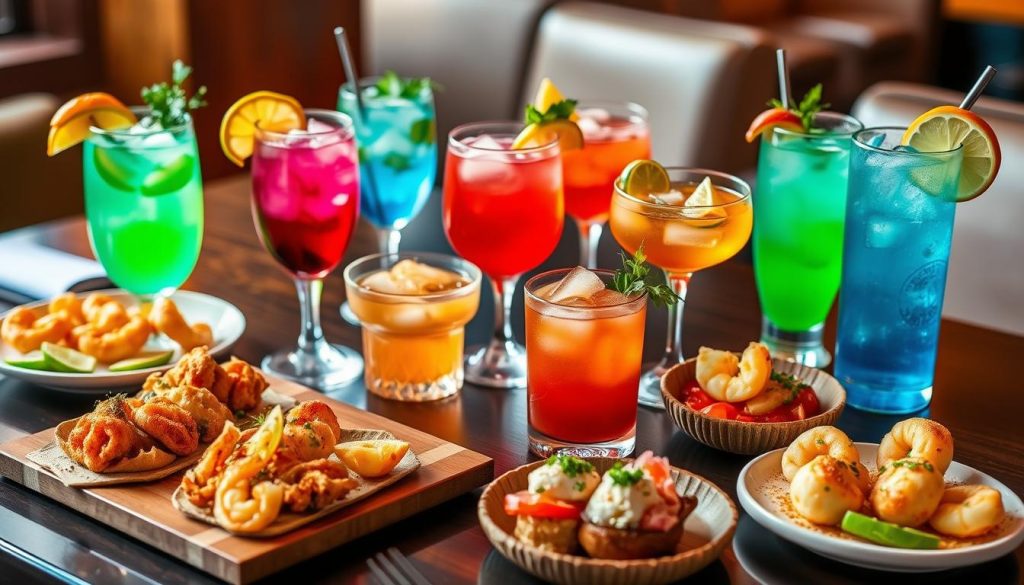 cocktails and food pairing with Bonefish Grill bar bites