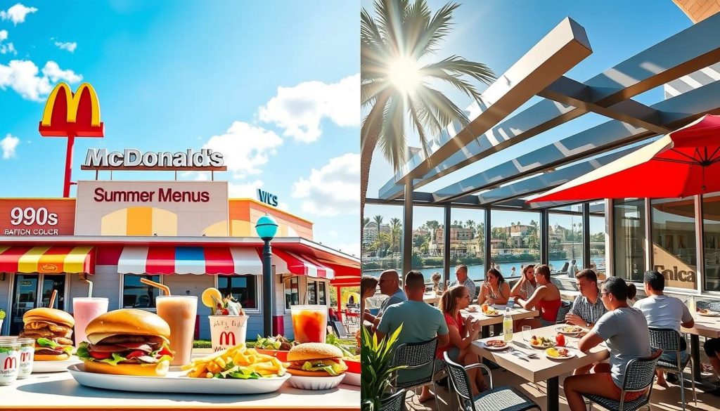 compare McDonald's summer menus