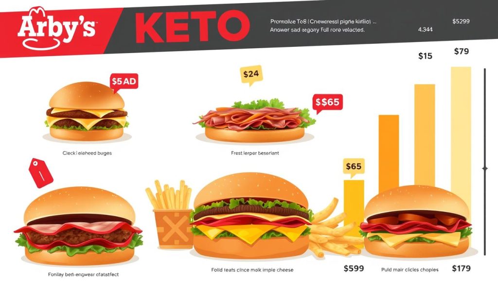 cost analysis of arby's keto menu