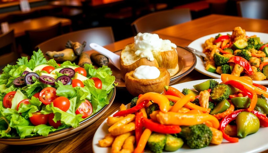 customer favorites vegetarian dishes and Texas Roadhouse options