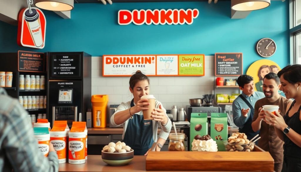 customizing dunkin order for dairy free choices