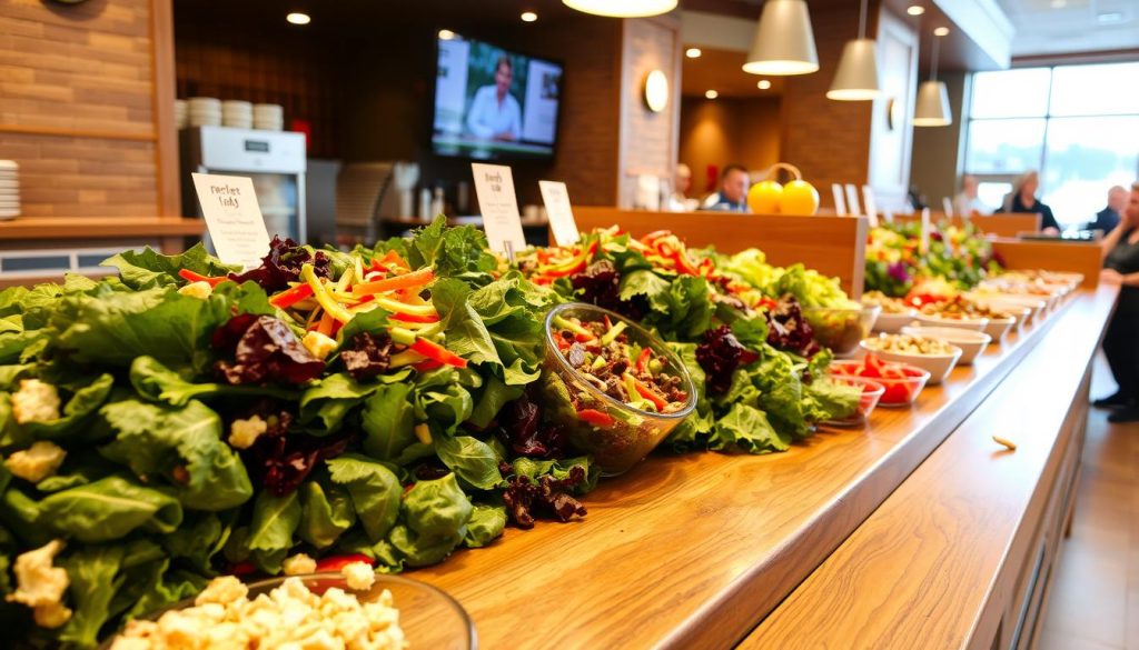 customizing salads at bob evans