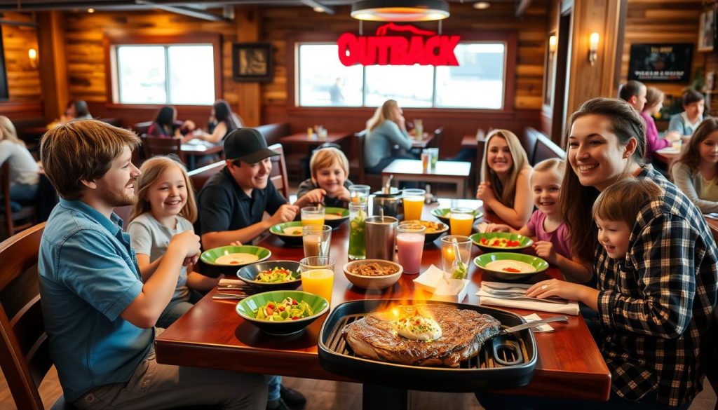 dining experience at outback steakhouse