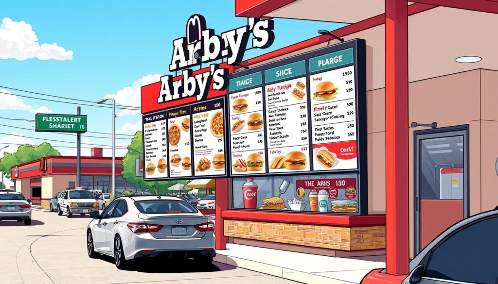 drive thru Arby's menu prices