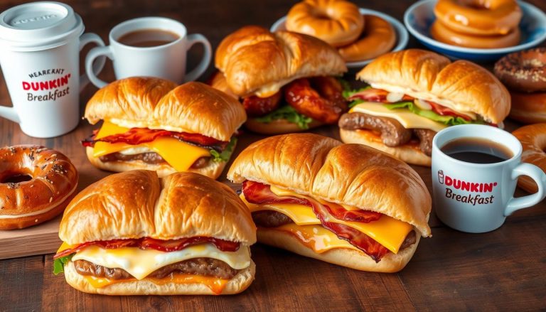 dunkin breakfast sandwich menu