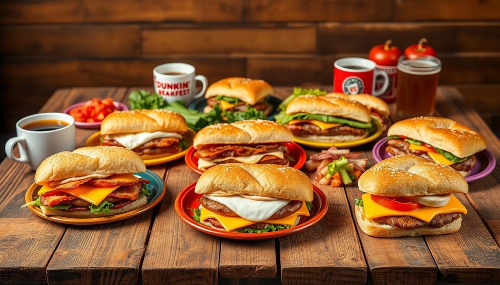 dunkin breakfast sandwich varieties