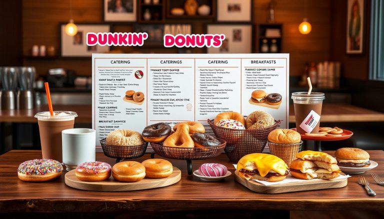 dunkin donuts catering menu