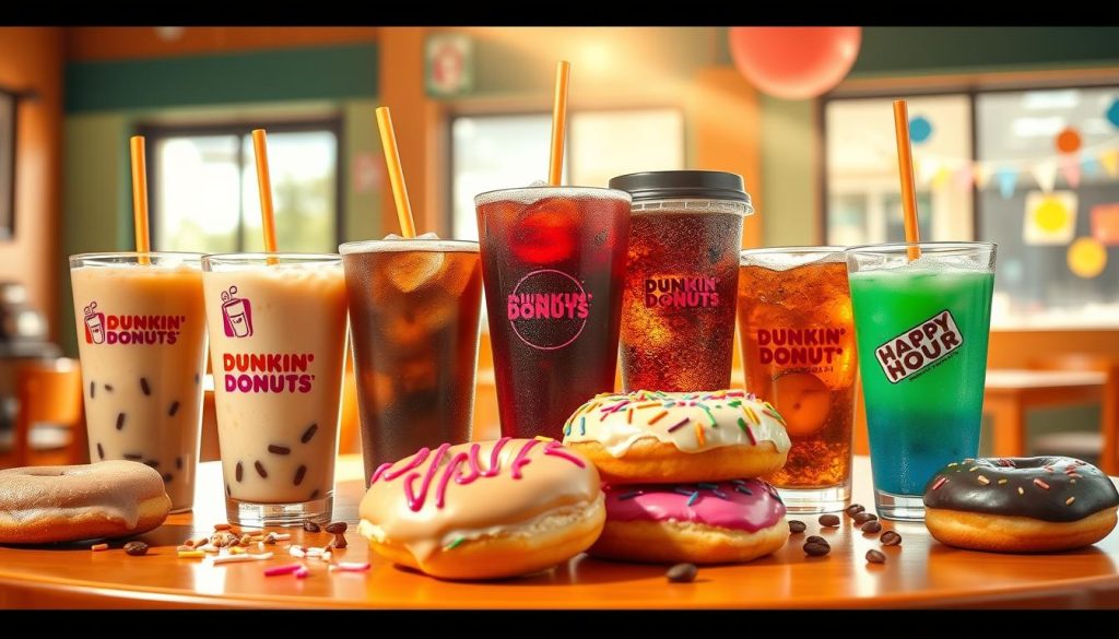 dunkin donuts happy hour menu options