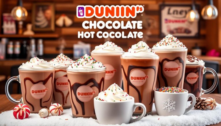 dunkin donuts hot chocolate menu