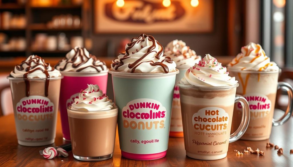 dunkin donuts hot chocolate varieties