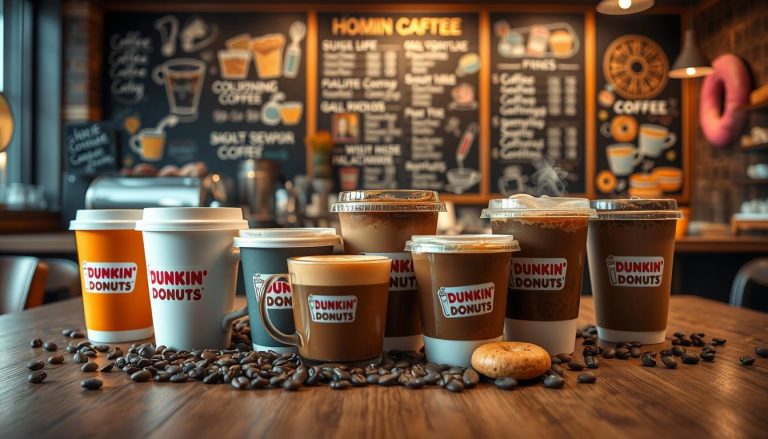 dunkin donuts hot coffee menu