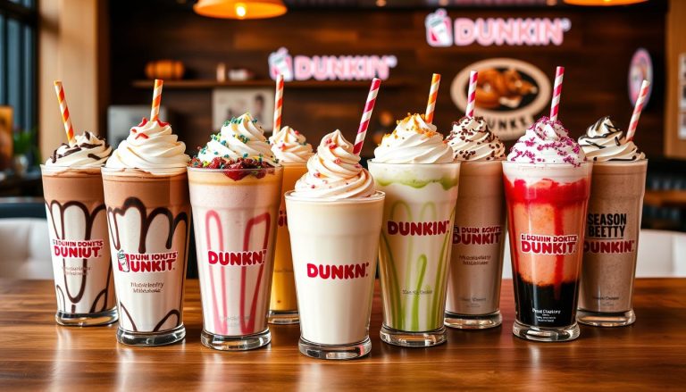 dunkin donuts milkshake menu