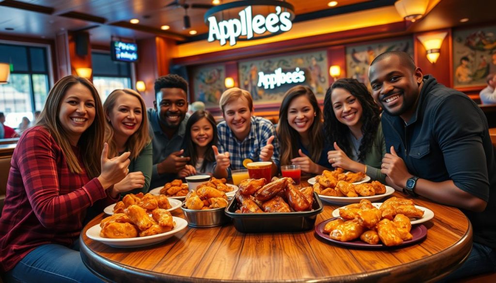 family dining at Applebee's