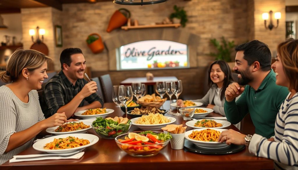 family dining experience at Olive Garden