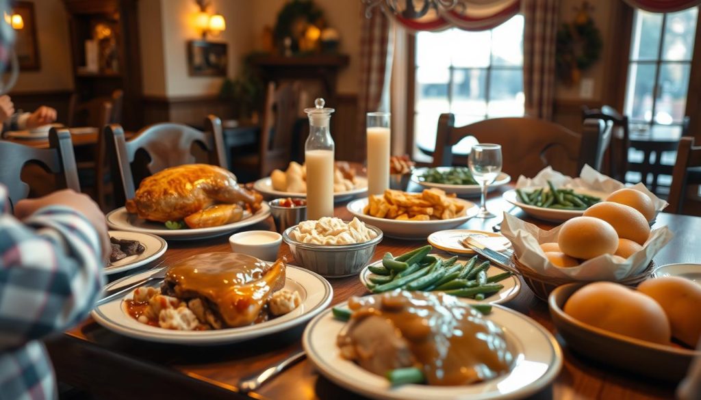 family dinner options at bob evans