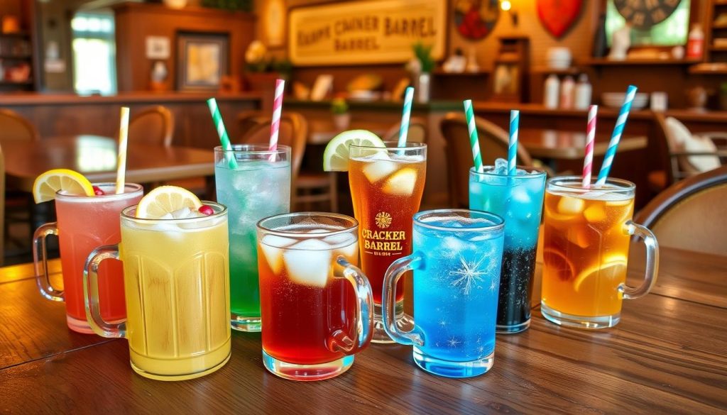 family-friendly cracker barrel drink selection