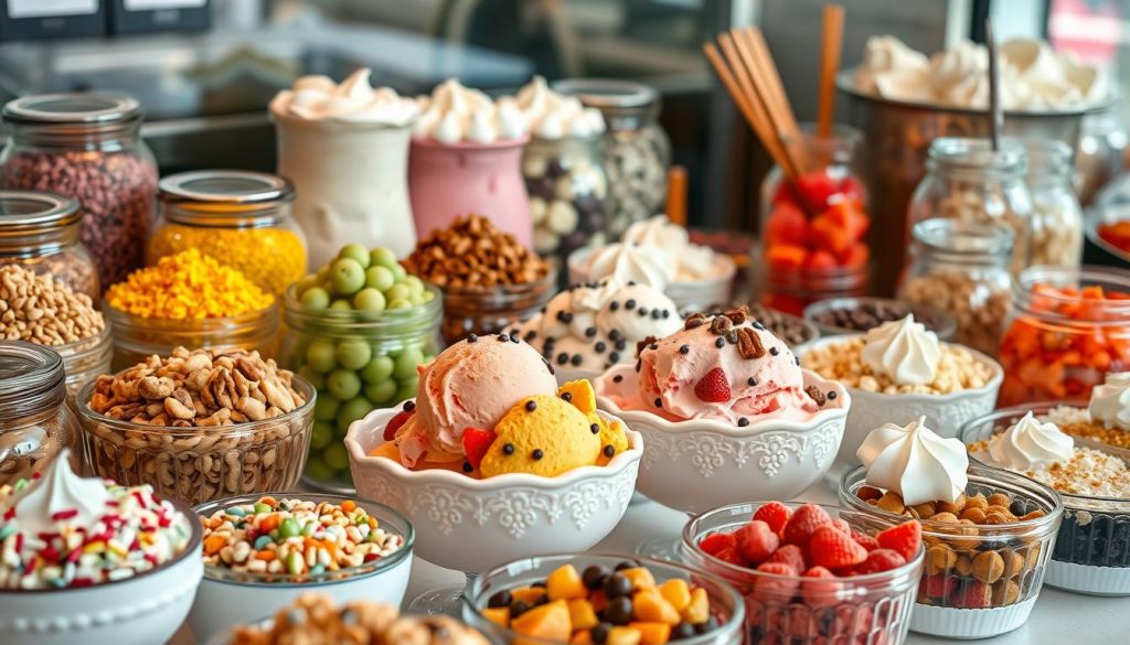 ice cream topping bar