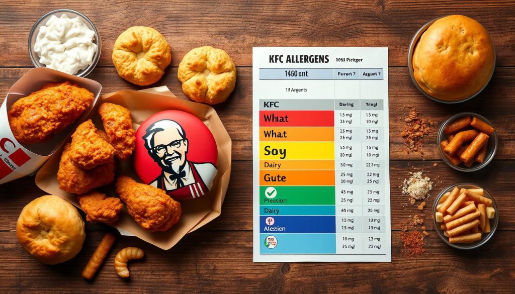 kfc allergen ingredients