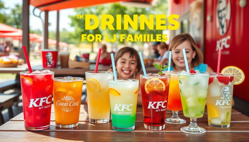 kfc drinks menu for families