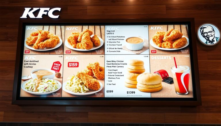 kfc menu with prices