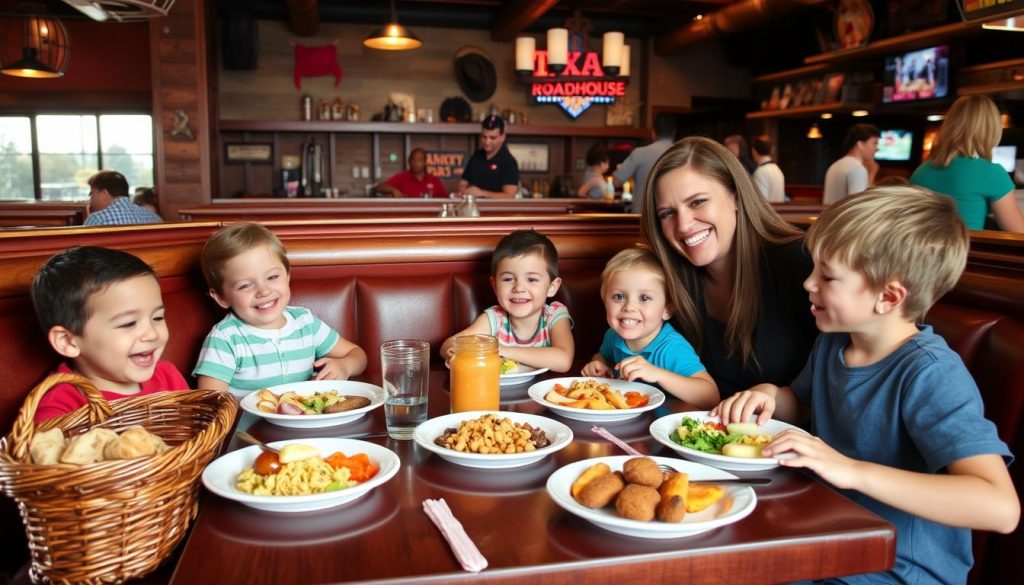 kids-friendly tips at Texas Roadhouse