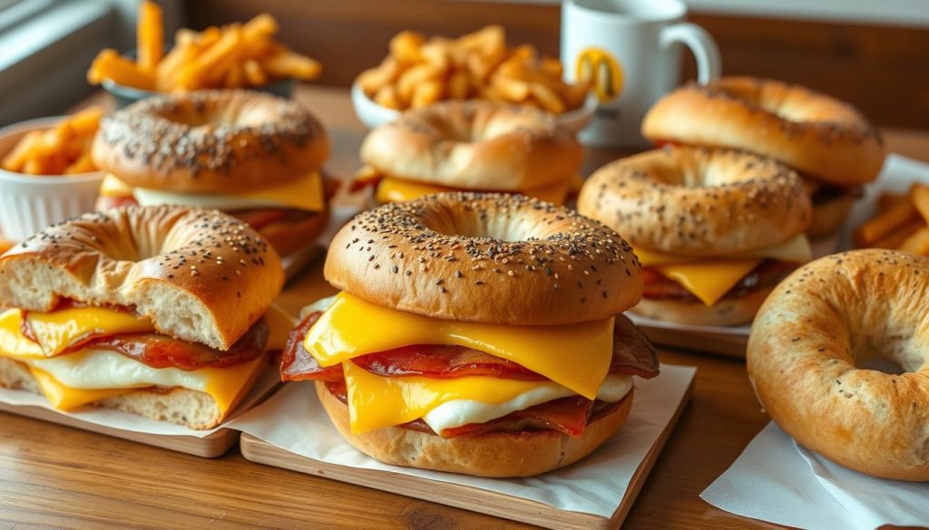 mcdonald's breakfast bagel combos