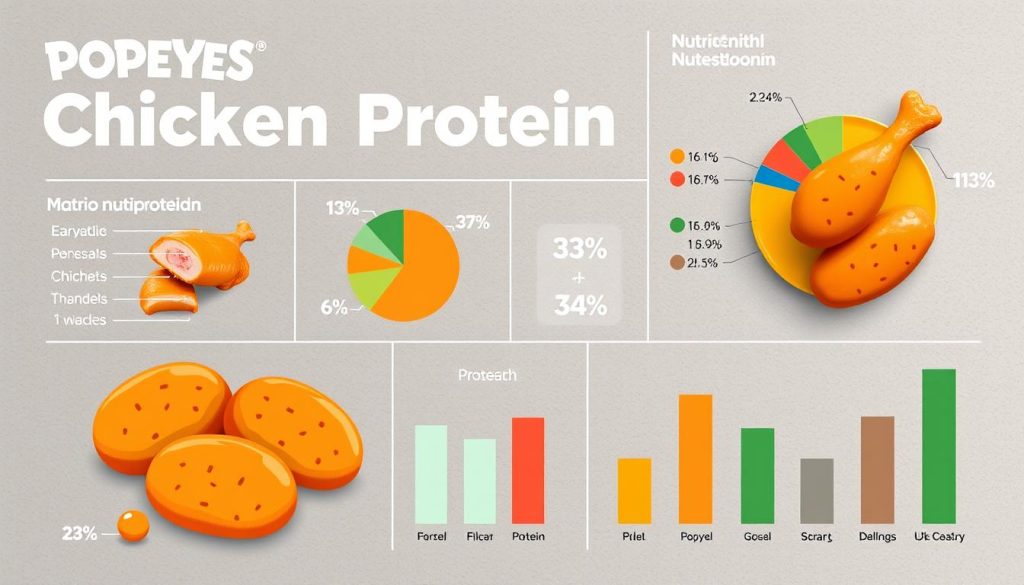 nutritional breakdown of popeyes chicken protein