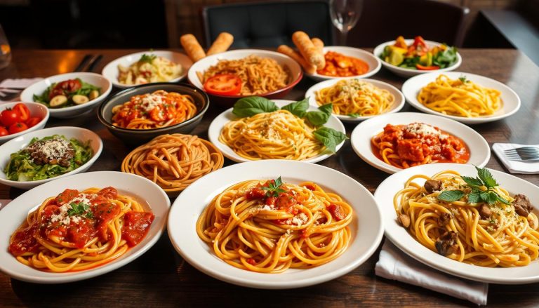 olive garden never ending pasta menu