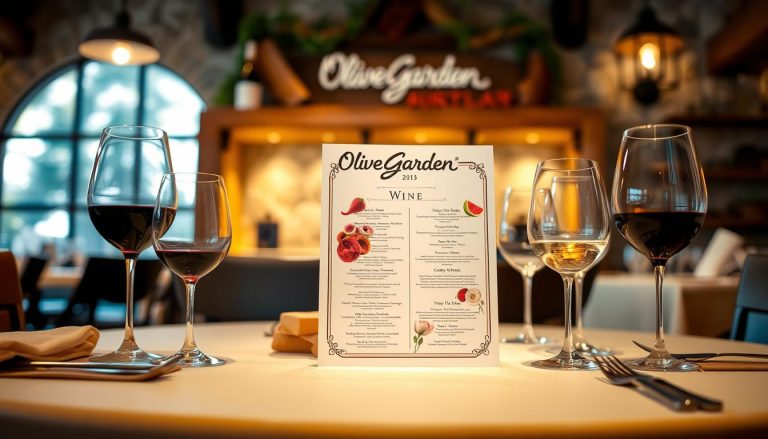 olive garden wine menu