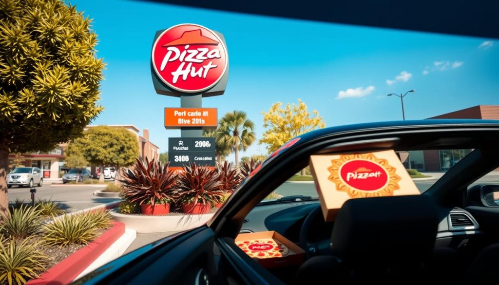 order pizza hut in drive thru