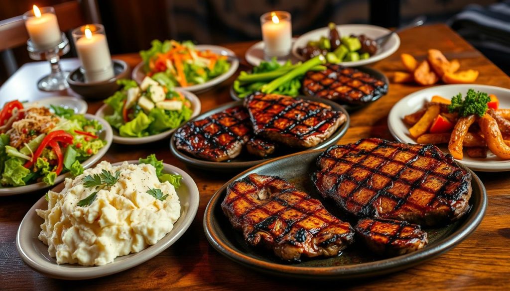 outback steakhouse dinner menu options