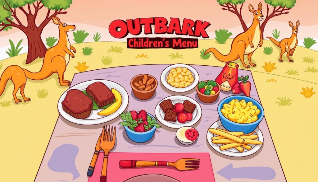 outback steakhouse kids menu summary