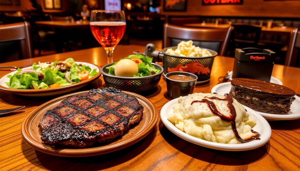 outback steakhouse menu items for different tastes