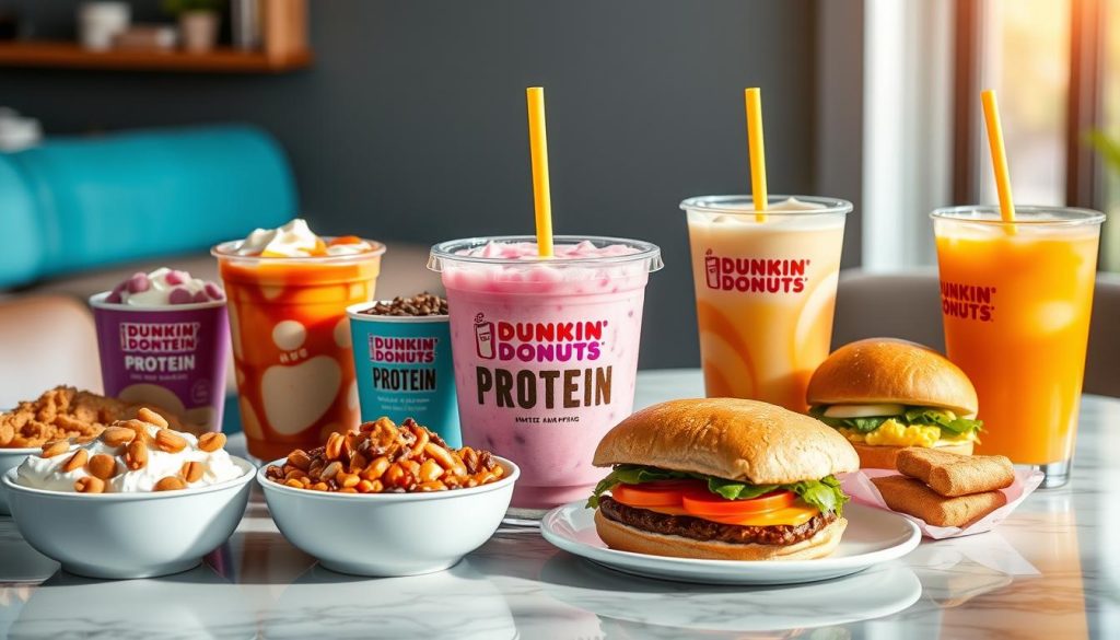 overview of dunkin donuts protein menu prices