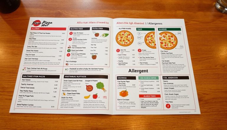 pizza hut allergen menu