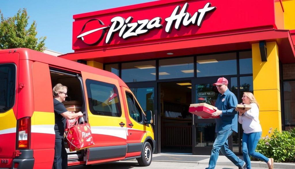 pizza hut delivery and pickup options