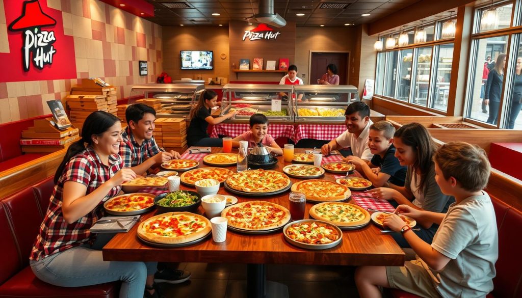 pizza hut dine in options