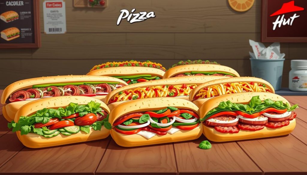 pizza hut subs menu prices