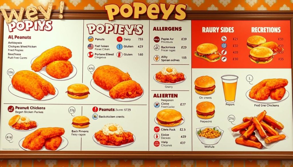 popeyes allergy information by item