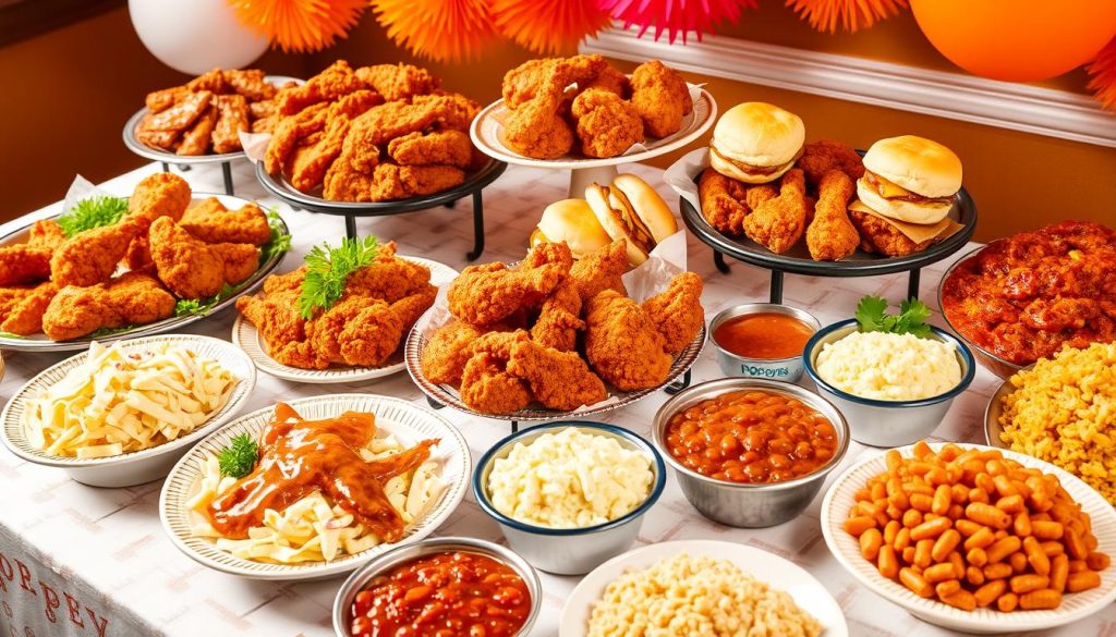 popeyes catering menu items