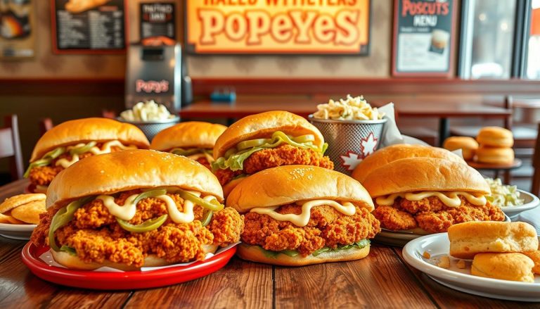 popeyes chicken sandwich menu