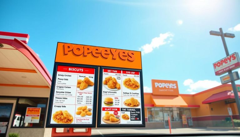 popeyes drive thru menu