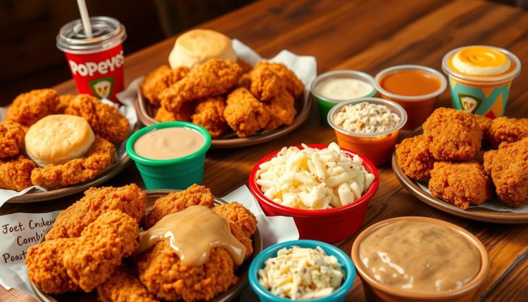 popeyes fried chicken menu