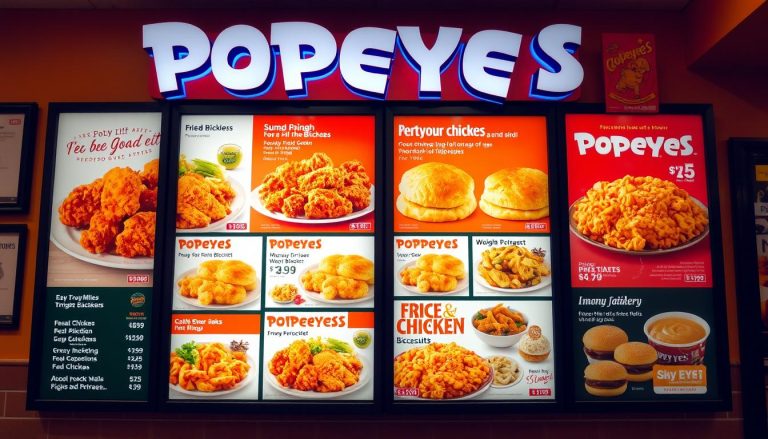 popeyes menu with prices